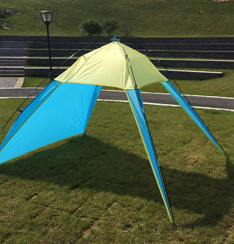 Camping Tent Sunshade Waterproof Tent Outdoor Canopy Beach Shelter Sunscreen Tent For Camping Hiking Fishing Bearing 5-8 People