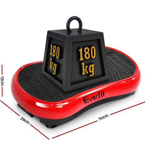 Everfit Vibration Machine Plate Platform Body Shaper Home Gym Fitness Red