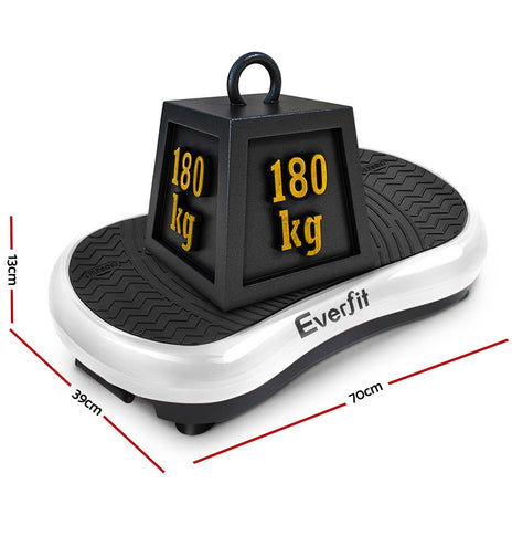 Everfit Vibration Machine Plate Platform Body Shaper Home Gym Fitness White