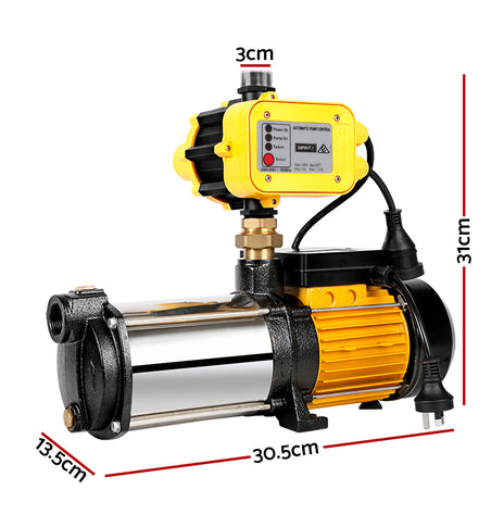 Giantz Water Pump High Pressure Multi Stage Copper Motor Garden Farm Irrigation