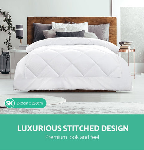 Giselle Bedding Super King Size 400GSM Microfibre Quilt