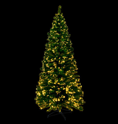 Jingle Jollys Christmas Tree 1.8M LED Xmas trees Optic Fibre Warm White