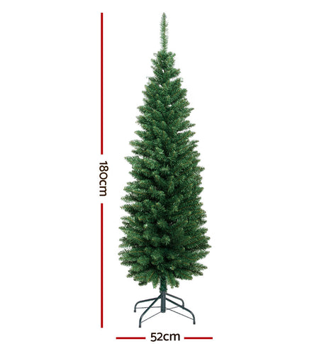 Jingle Jollys Christmas Tree 1.8M Xmas Trees Green Decorations 300 Tips
