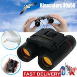 Binoculars 30x60 Zoom Travel Compact Folding Telescope Hunting Day Night Outdoor