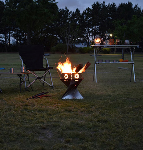 Outdoor camping bonfire heater