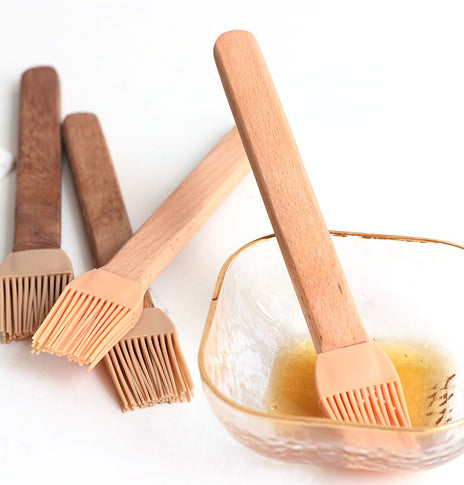 Beech Silicone Adhesive Barbecue Brush