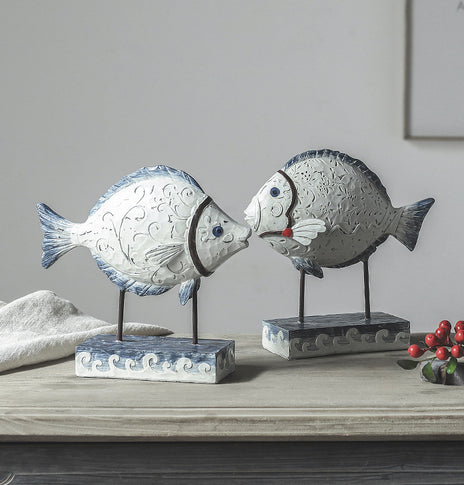 Nordic Resin Desktop Decoration American Countertop Home Fish Decoration Decoration Living Room Study Bedroom