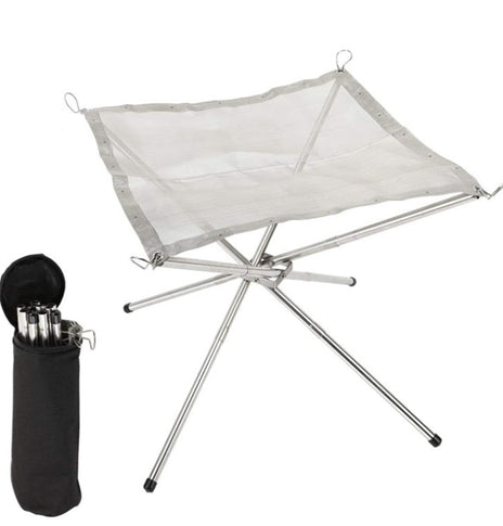 Medium Stainless Steel Barbecue Oven Camping Barbecue Rack Heating Firewood Stove