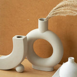 Nordic Ceramic Vase Home Decoration Decoration White Vegetarian