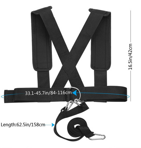 Running fitness belt strap shoulder strap