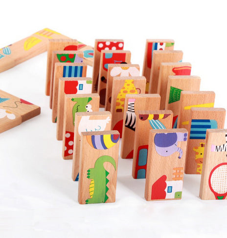 28 animal dominoes Elm dominoes