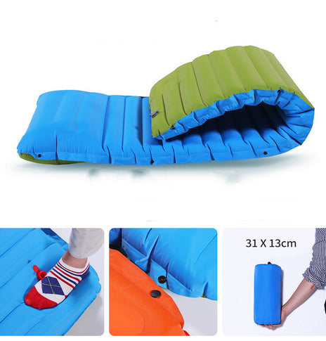 Camping Foot Type Automatic Portable Inflatable Bed Beach Mat Picnic Mat