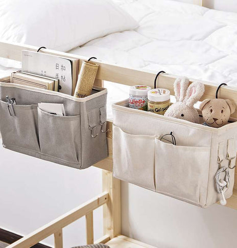 Bedroom fabric hanging blue