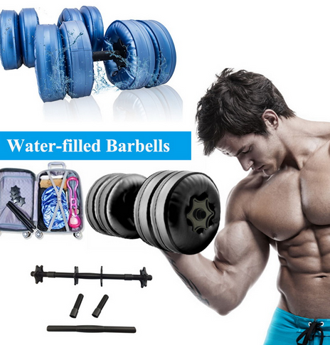 Adjustable 20-25 KG Water-filled Dumbbell for Men Home Fitness  Arm Muscle Training Equipment Portable Convenient Water Injection Dumbb