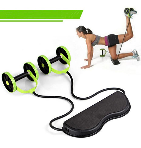 Tension Foldable Revoflex Xtreme Rally Multifunction Pull Rope Wheeled Health Abdominal Muscle Training Home Fitness Equipment