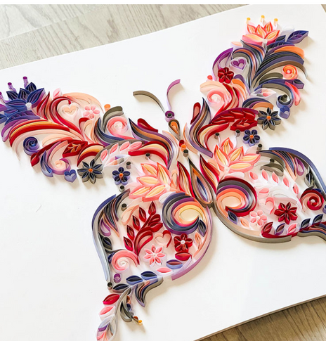 20 Inch Butterfly Quilling Illustration Material Pack Slot