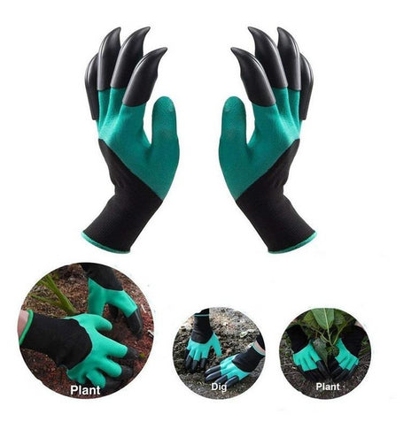 Garden Genie Gloves With Claws Waterproof Garden Gloves For Digging Planting Breathable Gardening Gloves For Yard Work
