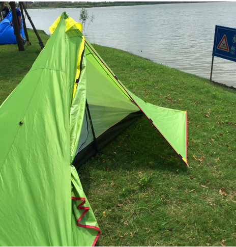 Poleless Portable Camping Gold-shaped Tent