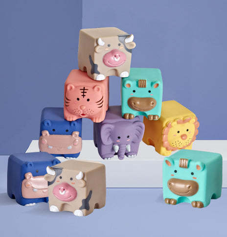 Animal relief soft building blocks