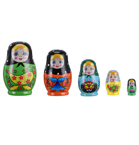 Wooden Russian Five Layer Matryoshka Crafts