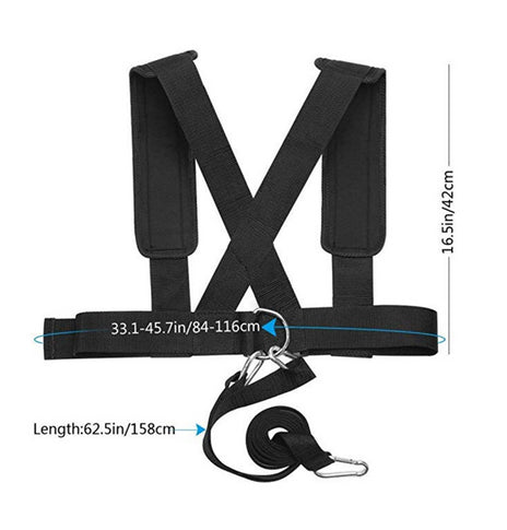 Weight-bearing running equipment harness