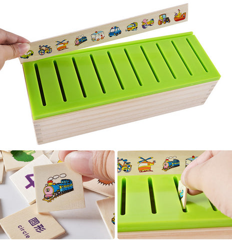 Mathematical Knowledge Classification Cognitive Matching Kids Montessori Early Educational Learn Toy Wood Box Gifts for Children