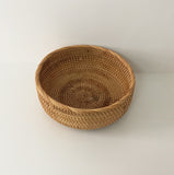 Handmade rattan home storage basket