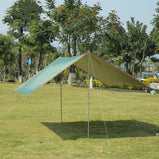 Rainproof And Sunscreen Beach Coated Silver Canopy Pergola