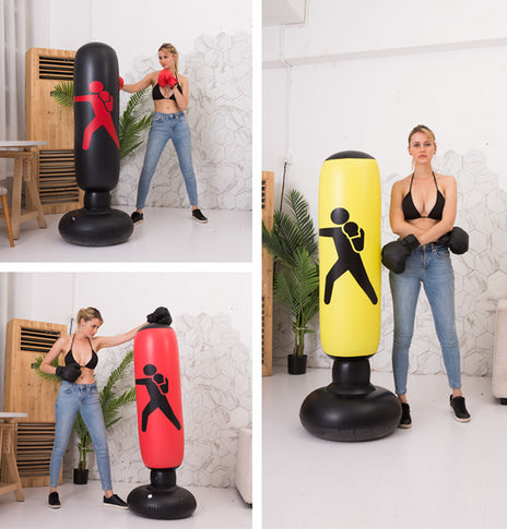 Fitness inflatable boxing column