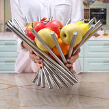 Rotatable fruit stand in living room