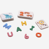 Wooden Toy Memory Card For Baby's Cognition Torn Not Rotten Words