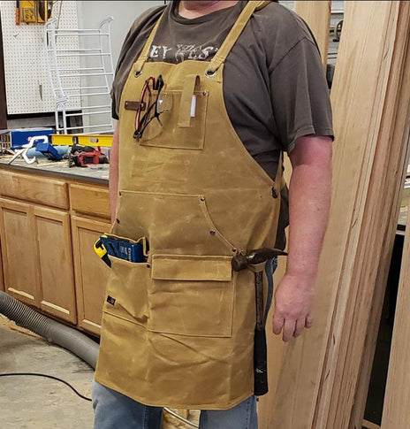 Waxed Canvas Garden Tool Apron