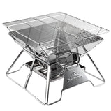 2-3 Person Foldable Barbecue Grill Burner Camping Lamp Barbecue Tile 35cm