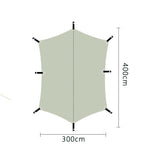 MU Gaodi Outdoor Rainproof Awning Tent Light Luxury Camping Equipment UV-proof Oxford Cloth Canopy