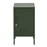 ArtissIn Metal Locker Storage Shelf Filing Cabinet Cupboard Bedside Table Green