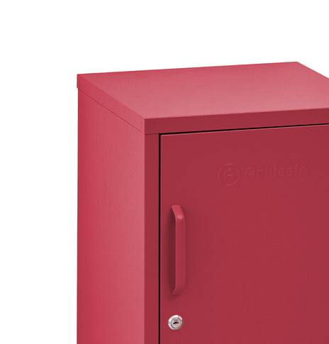 ArtissIn Metal Locker Storage Shelf Filing Cabinet Cupboard Bedside Table Pink