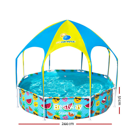 Bestway Above Ground Swimming Pool with Mist Shade