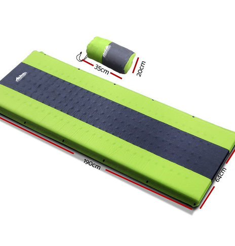 Weisshorn Self Inflating Mattress Camping Sleeping Mat Air Bed Pad Single Green