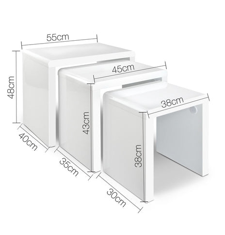 Artiss Set of 3 Nesting Tables