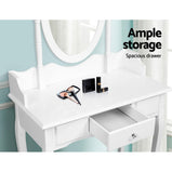 Dressing Table Stool Mirror Jewellery Cabinet Tables Drawer White Box Organizer