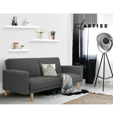 Artiss 3 Piece Floating Wall Shelves - White