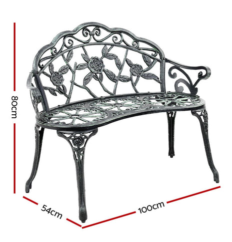 Gardeon Victorian Garden Bench - Green