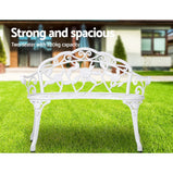 Gardeon Victorian Garden Bench White