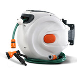 Greenfingers Retractable Hose Reel 20M Garden Water Spray Gun Auto Rewind