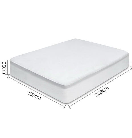 Giselle Bedding King Single Size Waterproof Bamboo Mattress Protector