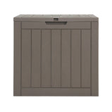 Gardeon Outdoor Storage Box 118L Container Lockable Indoor Garden Toy Tool Shed Grey