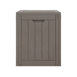 Gardeon Outdoor Storage Box 118L Container Lockable Indoor Garden Toy Tool Shed Grey