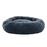 Pet Bed Dog Cat Calming Bed Large 90cm Dark Grey Sleeping Comfy Cave Washable