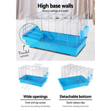 i.Pet Rabbit Cage Hutch Cages Indoor Hamster Enclosure Carrier Bunny Blue