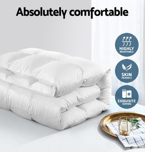 Giselle Bedding Super King Light Weight Duck Down Quilt